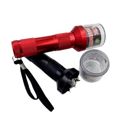 China Grinderstar Aluminum Alloy Herb Electric Grinder Metal Flashlight Style Portable Custom Grinder for sale