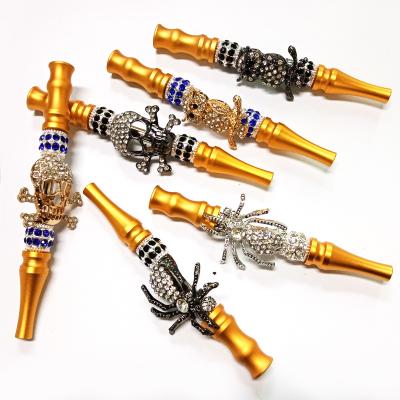 China Hot Sale Diy Diamond Bead Hookah Mouthtip Stock Smoking Blunt Holder Easy Hookah Accessories for sale