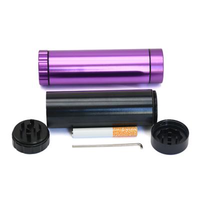 China 2 Layer Mp-128 3 In 1 Aluminum Smoking Pipe With Multi-storage Smoke Grinder for sale