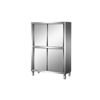 China Four Door Commercial Storage Cabinet Stainless Steel Open Catering Cupboard For Holding Bowls for sale