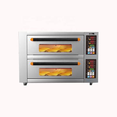 China Commercial Baking Equipment Baking Oven 2 Deck Bread Electric Baking Bakery for sale