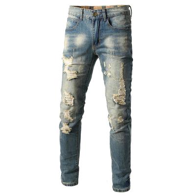 China Color Fade Proof 5043 Wholesale Men Jean Pants New Style Jean Puddled Men Model Celana Jean for sale