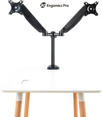 China Freely Adjustable Dual LCD Monitor Stand Riser With Adjustable Height for sale