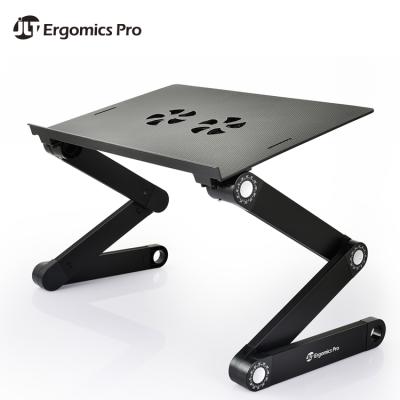 China Ergonomic Height Adjustable Angle (Height) Tilt Aluminum Alloy Laptop Stand with Fans for sale