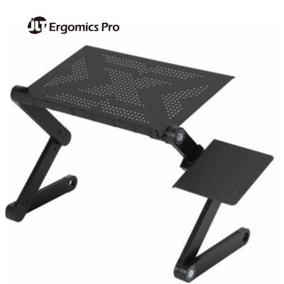 China JLT Adjustable Aluminum Portable Desktop Folding Laptop Stand Built-in Fans (Size) Computer, Mousepad - Aluminum for sale