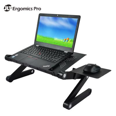 China (Size) Adjustable Multifunctional Folding Laptop Table Stand with Mouse Pad for sale