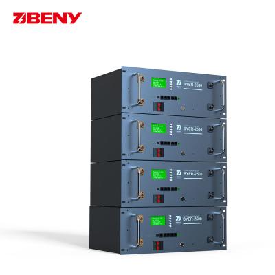 China BENY 48V 50Ah solar battery LiFePO4 battery pack in parallel rack type household energy storage battery for sale