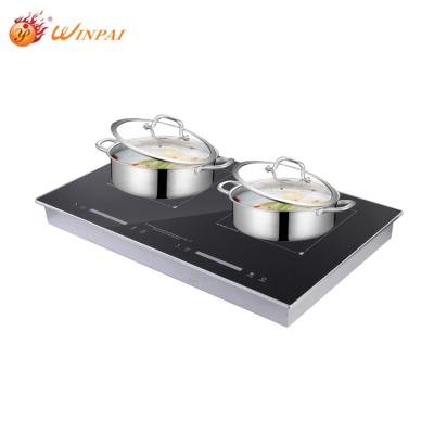 China Two Element Burner Built In Induction Cooker Glass Ceramic Plate Cooktops Electric Induction Cooker for sale