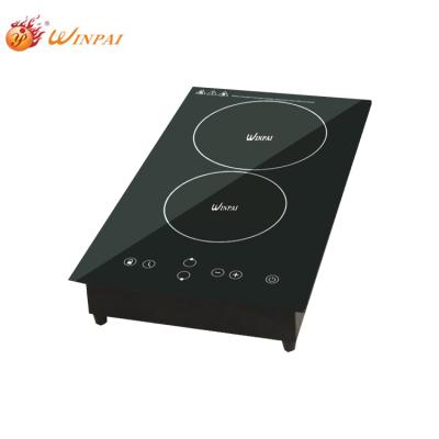 China Hotel Induction Vertical Touch Control Dual Smart Hob Induction Cooker Home Used Induction Cooker With Quick-Fry for sale