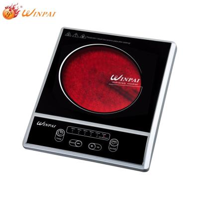 China Factory Sale Hotel Price Cooktop 2000W Direct Infrared Single Knob Control Ceramic Infrared Cooker With Ceramic Glass for sale