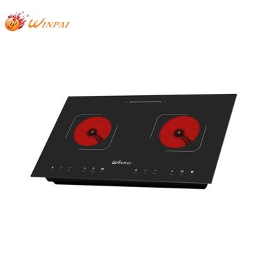 China Eco-friendly Ceramic Infrared Double Burner Wholesale Price Infrared Cooker Cooktops 2 Infrared Cooker for sale