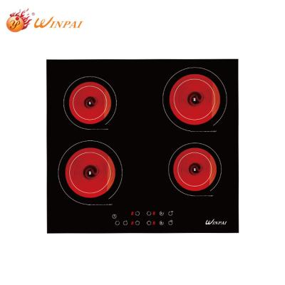 China 4 Burner Hotel Multi Infrared Infrared Hob Cooker Built-in Electric Ceramic Cooker for sale