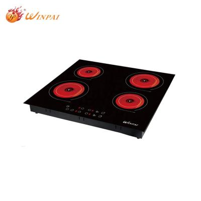 China Hotel China Supplier Directly Sell New 4 Burner Built-in Electric Ceramic Cooker Waterproof Infrared Cooker for sale