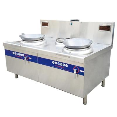 China Hotel Kitchen Equipment Commercial Digital Wok Range Double Half-deck Heavy Duty Stove Induction Cooker for sale