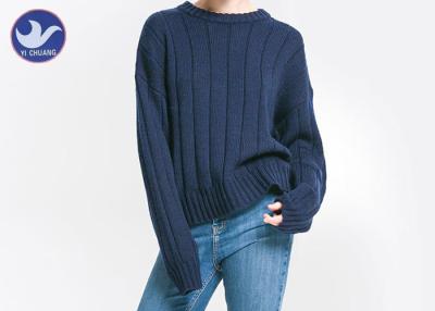 Cina Costole che tricottano il maglione Pilling anti- del pullover mescolato acrilico dei saltatori della lana delle signore in vendita