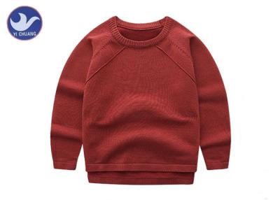 Cina I ragazzi lunghi massimi minimi delle maniche di Reglan tricottano l'apertura laterale del collo di squadra del maglione del pullover in vendita