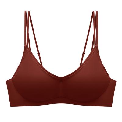 China High Quality bra Ladies French Stylish Spaghetti Straps Women Bras Push Up for sale