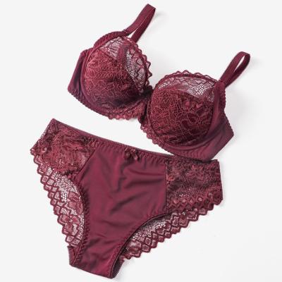 China Hot Design Fancy Women Panties And Bra Set C Cup Bra And Brief Sets Sexy Lingerie for sale