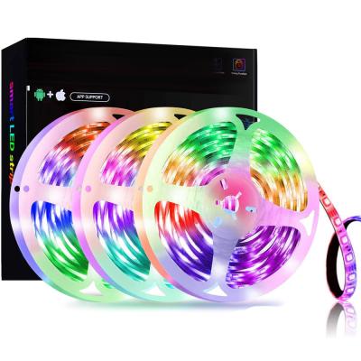 China Decoration 150 LEDs 5 Meters RGB Color Changing Smart WiFi Smart LED Strip Light Work With Tuya APP Alexa Google Home for sale