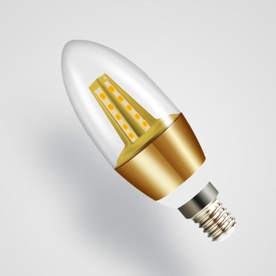 China Hot Sale Hotel Favorable Price Lamps 5W E14 E27 High Bright Led Candle Lights Warm White Bulb AC 175-265V for sale