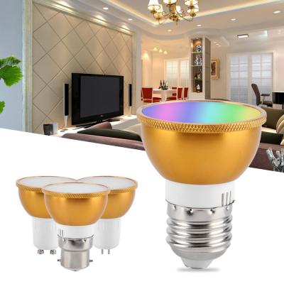 China Hotel Radio 7W GU10 Wifi Controlled Google Assistant Alexa WIFI Control E27 Led Bulb Led Spotlight for sale