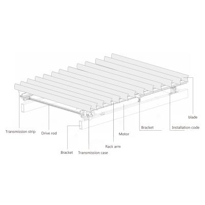 China Environmental Friendly New Design Electric Aluminum Roof Outdoor / Indoor 88E - European Shade Tent For Garden for sale