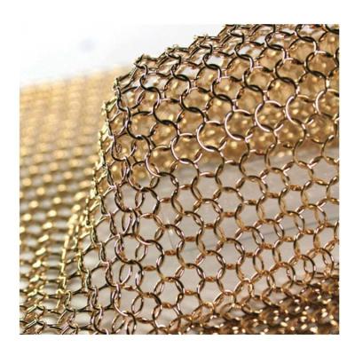 Cina Stainless Steel Ring Mesh Curtain With 2.2kg/m2 Weight in vendita