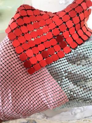 中国 Waterproof Metal Mesh Fabric 3mm Sequin Architectural Partition 販売のため