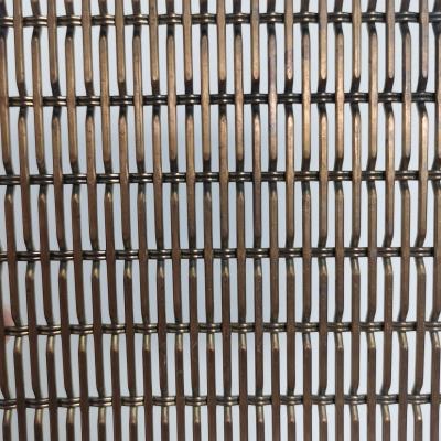 China Anodized Aluminum Woven Wire Fabric Mesh Crimped Woven Wire Mesh For Fence for sale