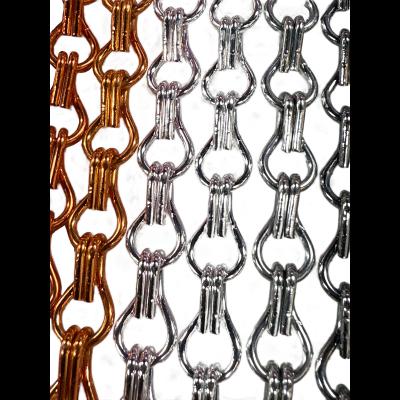 China High Performance Aluminum Chain Link Curtain Customizable 24mm Chain Distance for sale