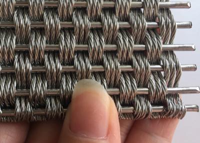 China Fio tecido arquitetónico decorativo frisado Mesh Anti Corrosion de 5.5mm à venda