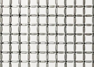 China Natürliche Farb-2.5mm prägeartige Verschluss-Falz-Draht-Mesh Metal Screen For Cabinet-Türen zu verkaufen