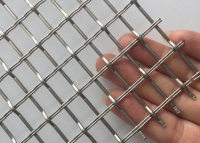 China 3.3mm 304 Stainless Steel Crimped Wire Mesh Woven Architectural Mesh Facade for sale