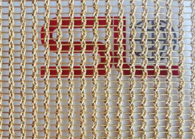 China Bronze-1.5mm 4m lamellierter Glasmaschendraht PVD Metall gesponnener kupferner Mesh Fabric zu verkaufen