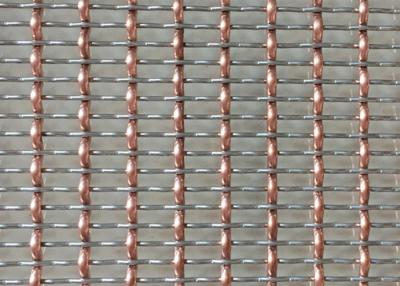 China 36m dekoratives Drahtgewebe Mesh Room Divider 2.5mm Chrome Mesh Grill zu verkaufen