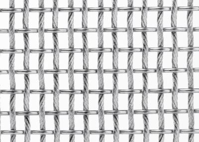 China SS316L transparant Metaal Flexibel Mesh Screen Anticorrosion 13ft Breedte Te koop