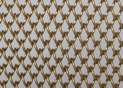 China 20m Gold-Aluminium- Metall-Mesh Curtain SGS zu verkaufen