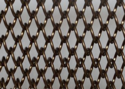 China Espacio de ShuoLong que divide el metal Mesh Curtain Panels Antique Bronze 8.4m m en venta