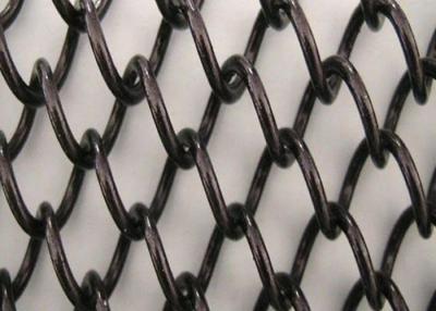 China Durchmesser Alu-Legierungs-Metallschwarzer Mesh Curtain Fireplace Screen-1.5mm zu verkaufen