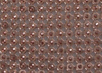 Chine revêtement antiusure de séparation de décor de tissu de 4mm Dia Woven Aluminum Metal Sequin à vendre