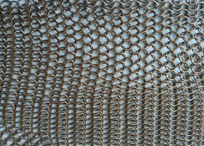 Cina Posta a catena d'ottone antica Ring Mesh Curtain Facade Architectural Decoration in vendita