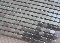 China Stainless Steel Oilproof 7mm Metal Sequin Fabric Exterior And Interior for sale