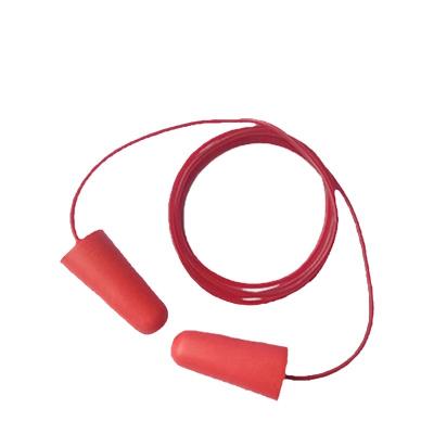 China Soft Comfortable Soft And Comfortable Exquisite Appearance Design Sound Canceling Red PU Sleep Attached Earplugs for sale