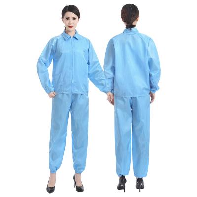 China Lightweight Wholesale ESD Industrial Apparel Clean Room Washable Anti-static Dustproof Split Suit for sale