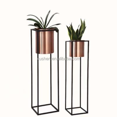 China Hot sale Ningbo factory household metal flower pot vintage decorative racks flower rack for sale