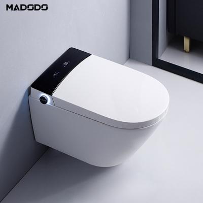 China Automatic Operation Mode Comfortable Design Automatic Flush Wall Hung Intelligent Toilet And Intelligent Closestool For Bathroom for sale