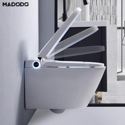 China Automatic Operation Closestool Smart Toilet Flip Wall Hung Smart Toilet Automatic Toilet Bowl for sale