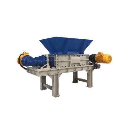 China Recycle Plastic Plastic Woven Waste Bag And Tire Recycling Double Shaft Shredder Twin-Axle Shredding Machine for sale