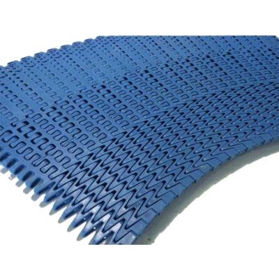 China Modular Conveyor Technics Factory Radius Conveyor Belt Side Straight Flexing Belt 1255 1265 1275 Conveyor Belts for sale