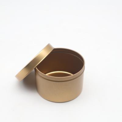 China Gift & Gold Craft Candle Tins Hollow Body Tea Light Candle Seamless Deep Tin With Glide for sale